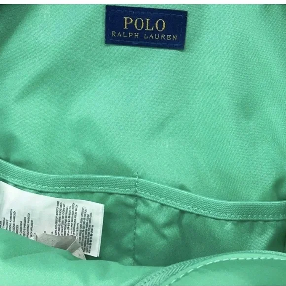 Polo Ralph Lauren Sling Crossbody Plato Forest Green w/ White Embroidered Logo - Picture 5 of 8